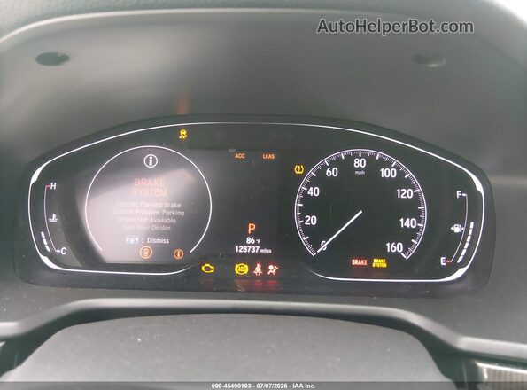 1HGCV1F35KA046962 2019 HONDA ACCORD White Вид задніх сидінь