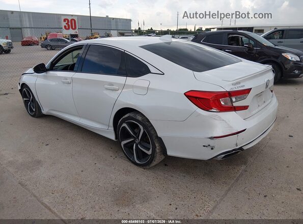 1HGCV1F35KA046962 2019 HONDA ACCORD White Задня ліва чверть