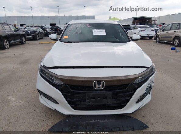 1HGCV1F35KA046962 2019 HONDA ACCORD White Вид щитка приладів