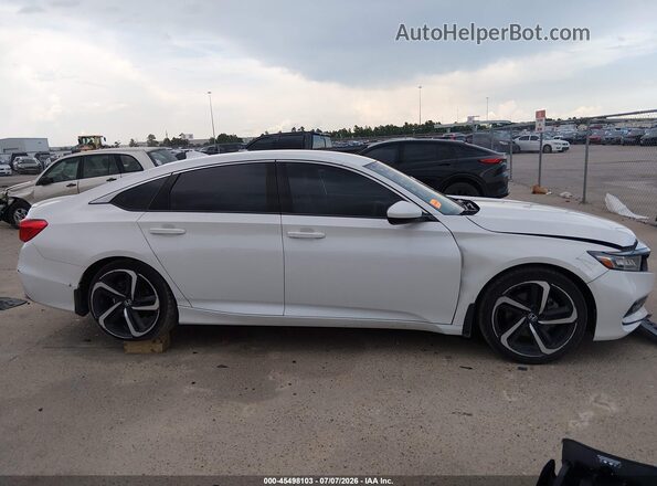 1HGCV1F35KA046962 2019 HONDA ACCORD White Вид задньої частини салону