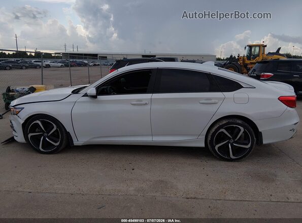 1HGCV1F35KA046962 2019 HONDA ACCORD White Панорамний вид салону 360°