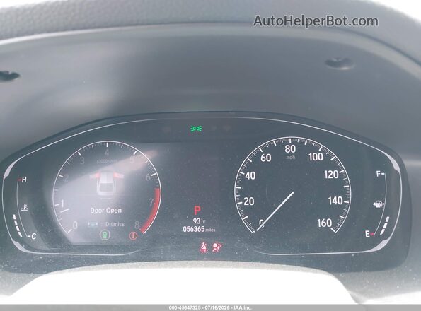 1HGCV1F35KA130134 2019 HONDA ACCORD White Vista de los asientos traseros