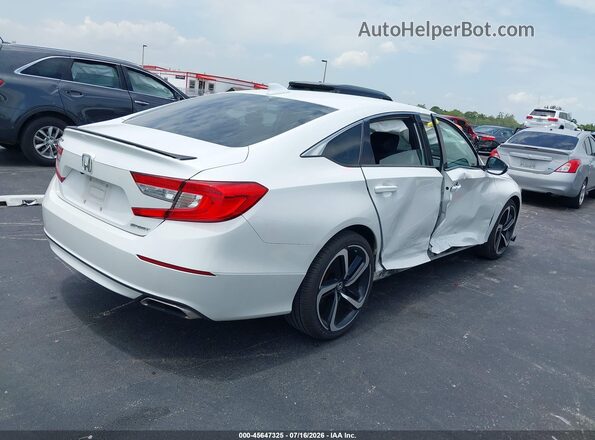1HGCV1F35KA130134 2019 HONDA ACCORD White Trasero derecho