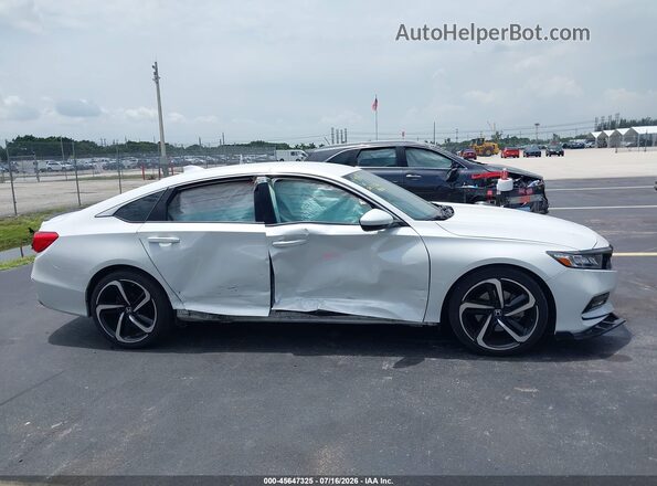 1HGCV1F35KA130134 2019 HONDA ACCORD White Vista interior de 360 grados