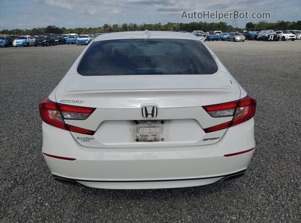 1HGCV1F35KA147757 2019 HONDA ACCORD White უკანა ხედი