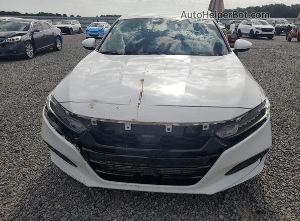 1HGCV1F35KA147757 2019 HONDA ACCORD White წინა ხედი