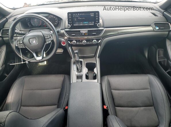 1HGCV1F35KA147757 2019 HONDA ACCORD White წინა პანელის ხედი
