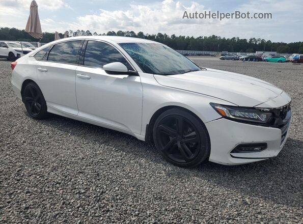 1HGCV1F35KA147757 2019 HONDA ACCORD White წინა მარჯვენა