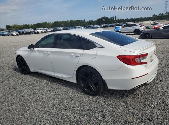 1HGCV1F35KA147757 2019 HONDA ACCORD White უკანა მარცხენა