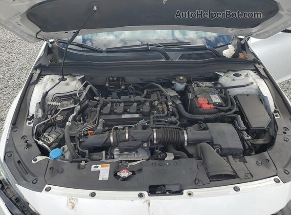 1HGCV1F35KA147757 2019 HONDA ACCORD White უკანა სალონის ხედი