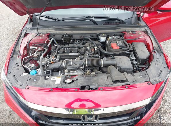 1HGCV1F35KA164512 2019 HONDA ACCORD Red Հետևի տեսք