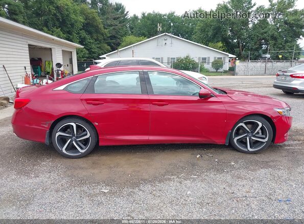 1HGCV1F35KA164512 2019 HONDA ACCORD Red Սալոնի հետևի տեսք