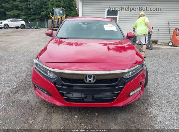 1HGCV1F35KA164512 2019 HONDA ACCORD Red Սարքավորումների վահանակի տեսք