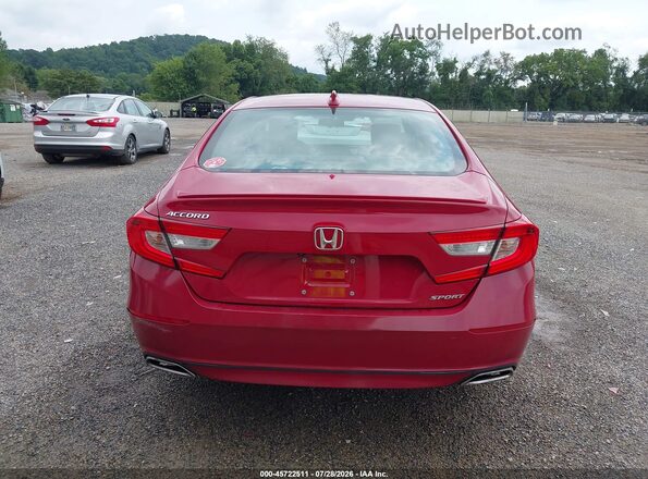 1HGCV1F35KA164512 2019 HONDA ACCORD Red 