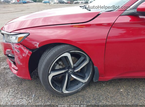 1HGCV1F35KA164512 2019 HONDA ACCORD Red 