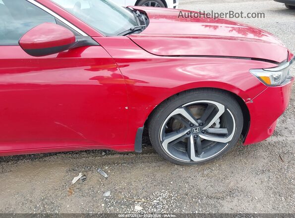 1HGCV1F35KA164512 2019 HONDA ACCORD Red 