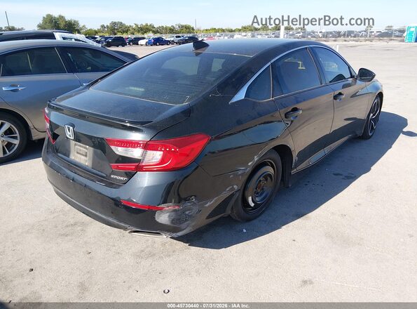 1HGCV1F35LA058692 2020 HONDA ACCORD Черный Задняя правая четверть
