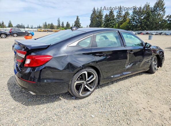 1HGCV1F35LA140888 2020 HONDA ACCORD Black Задня права чверть