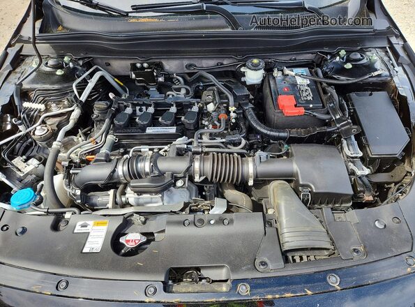 1HGCV1F35LA140888 2020 HONDA ACCORD Black Вид задньої частини салону