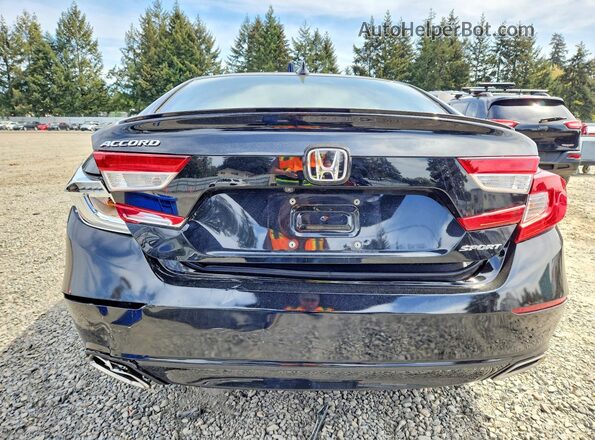 1HGCV1F35LA140888 2020 HONDA ACCORD Black Вид ззаду