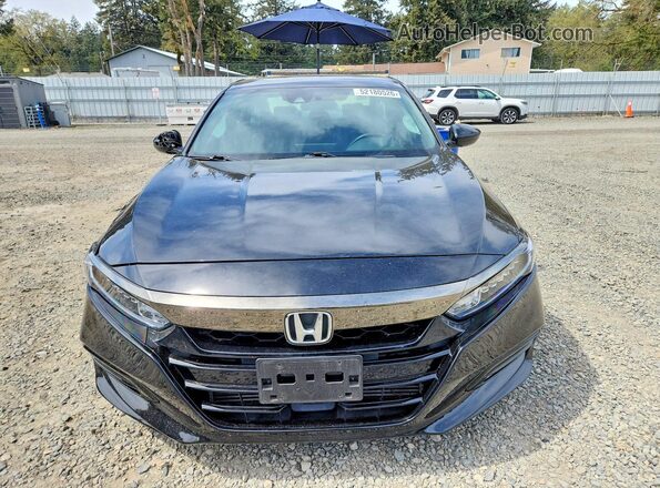 1HGCV1F35LA140888 2020 HONDA ACCORD Black Вид спереду