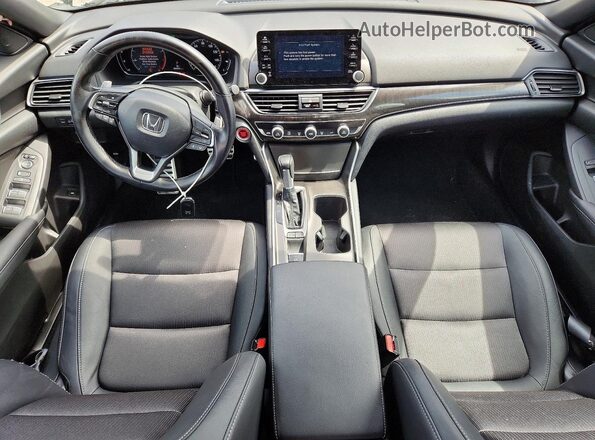 1HGCV1F35LA140888 2020 HONDA ACCORD Black Вид панелі приладів
