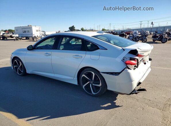 1HGCV1F35LA145069 2020 HONDA ACCORD White Trasero izquierdo
