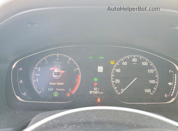 1HGCV1F35LA145069 2020 HONDA ACCORD White Vista del cuadro de instrumentos