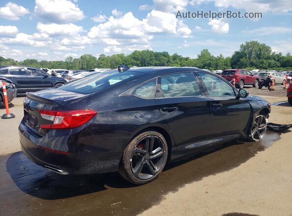 1HGCV1F35LA156900 2020 HONDA ACCORD Black Задня права чверть