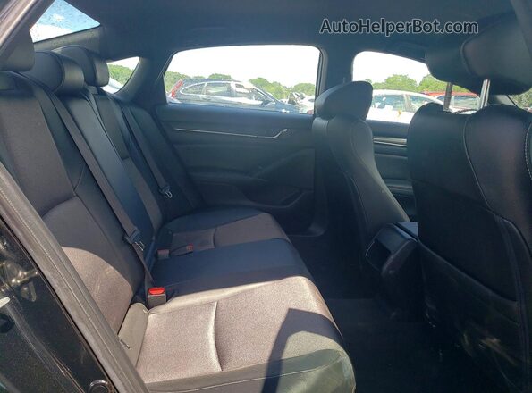 1HGCV1F35LA156900 2020 HONDA ACCORD Black Вид задніх сидінь