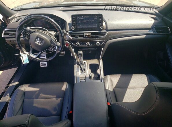 1HGCV1F35LA156900 2020 HONDA ACCORD Black Вид панелі приладів