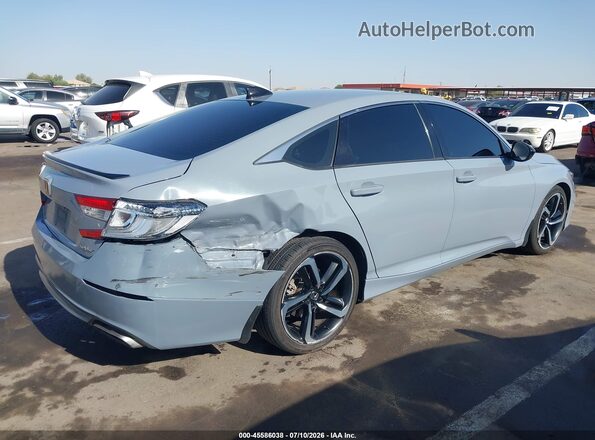 1HGCV1F35MA018386 2021 HONDA ACCORD Серый Задняя правая четверть