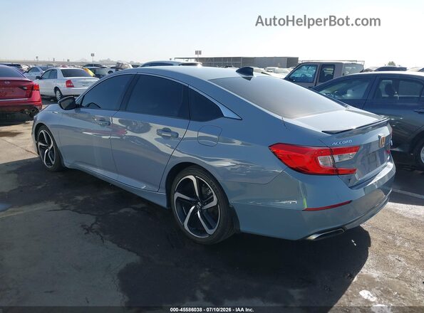 1HGCV1F35MA018386 2021 HONDA ACCORD Серый Задняя левая четверть
