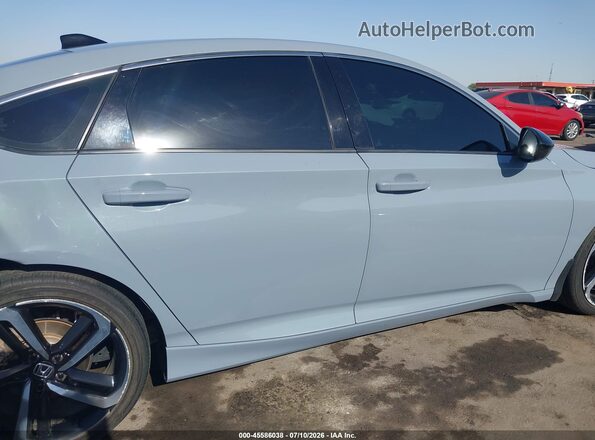 1HGCV1F35MA018386 2021 HONDA ACCORD Серый Вид задней части салона