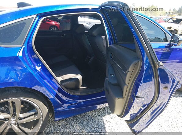 1HGCV1F35MA019506 2021 HONDA ACCORD Blue Vista de la etiqueta del VIN