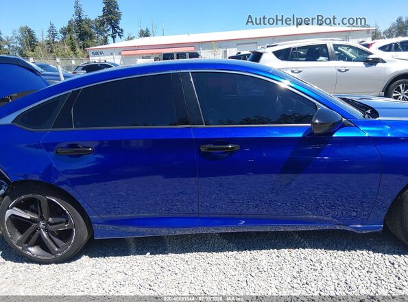 1HGCV1F35MA019506 2021 HONDA ACCORD Blue Vista interior de 360 grados