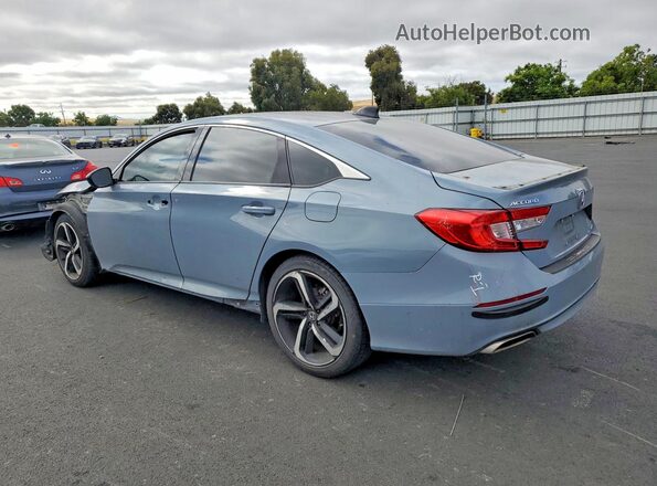 1HGCV1F35MA020686 2021 HONDA ACCORD Gray Rear left