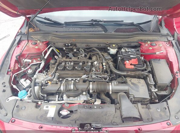 1HGCV1F35MA026231 2021 HONDA ACCORD Red Вид ззаду