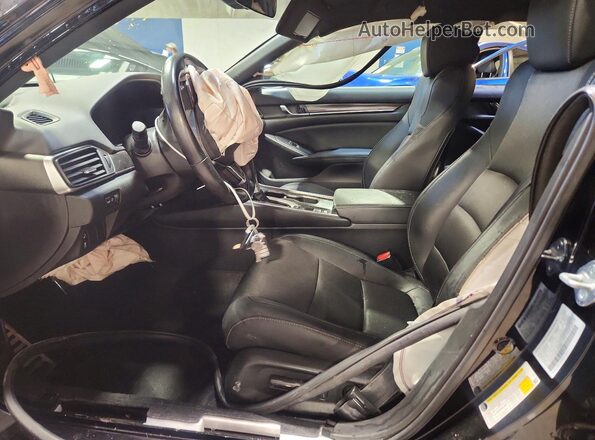 1HGCV1F35MA051839 2021 HONDA ACCORD Black Vista interior delantera