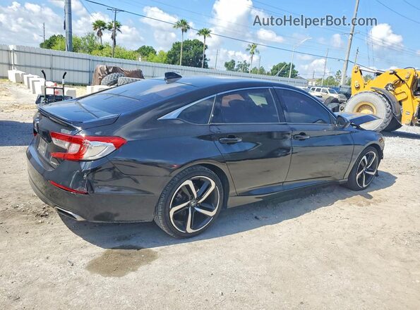 1HGCV1F35MA076840 2021 HONDA ACCORD Black Задня права чверть