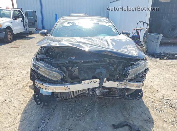 1HGCV1F35MA076840 2021 HONDA ACCORD Black Вид спереду