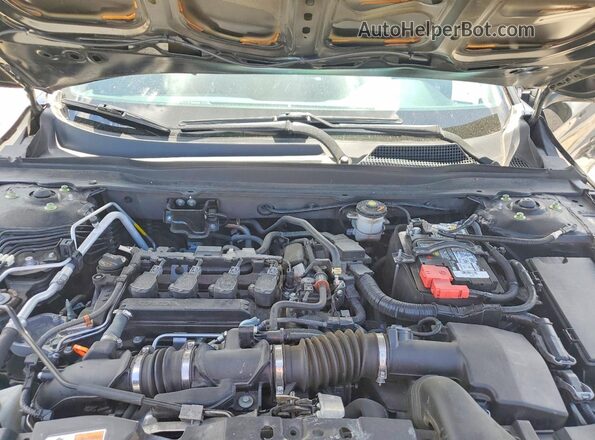 1HGCV1F35MA076840 2021 HONDA ACCORD Black Вид задньої частини салону