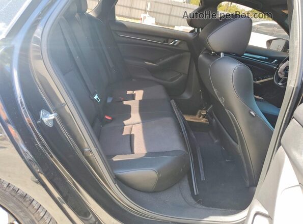 1HGCV1F35MA076840 2021 HONDA ACCORD Black Вид задніх сидінь