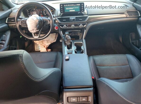 1HGCV1F35MA076840 2021 HONDA ACCORD Black Вид панелі приладів