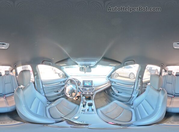 1HGCV1F35MA076840 2021 HONDA ACCORD Black Панорамний вид салону 360°