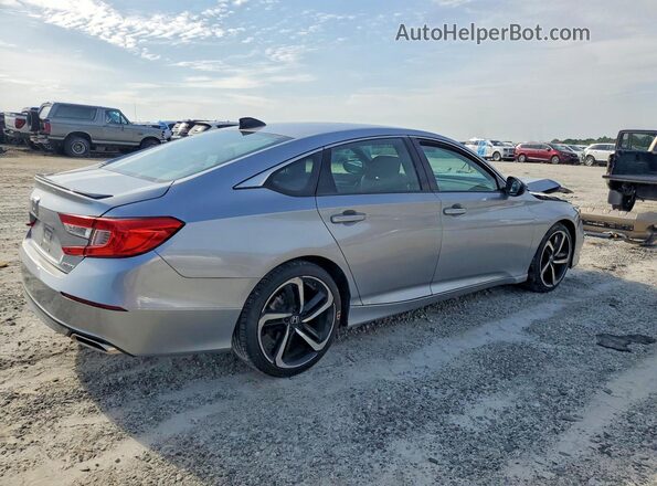 1HGCV1F35MA084811 2021 HONDA ACCORD Серебряный Задняя правая четверть