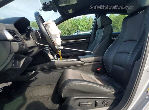 1HGCV1F35MA084811 2021 HONDA ACCORD Серебряный Вид салона спереди
