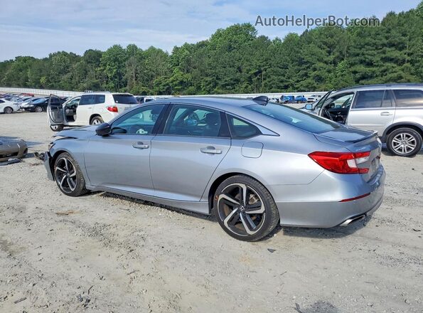 1HGCV1F35MA084811 2021 HONDA ACCORD Серебряный Задняя левая четверть