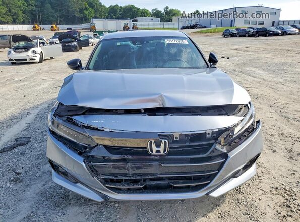 1HGCV1F35MA084811 2021 HONDA ACCORD Серебряный Вид спереди
