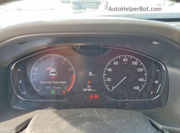 1HGCV1F35MA084811 2021 HONDA ACCORD Серебряный Вид щитка приборов